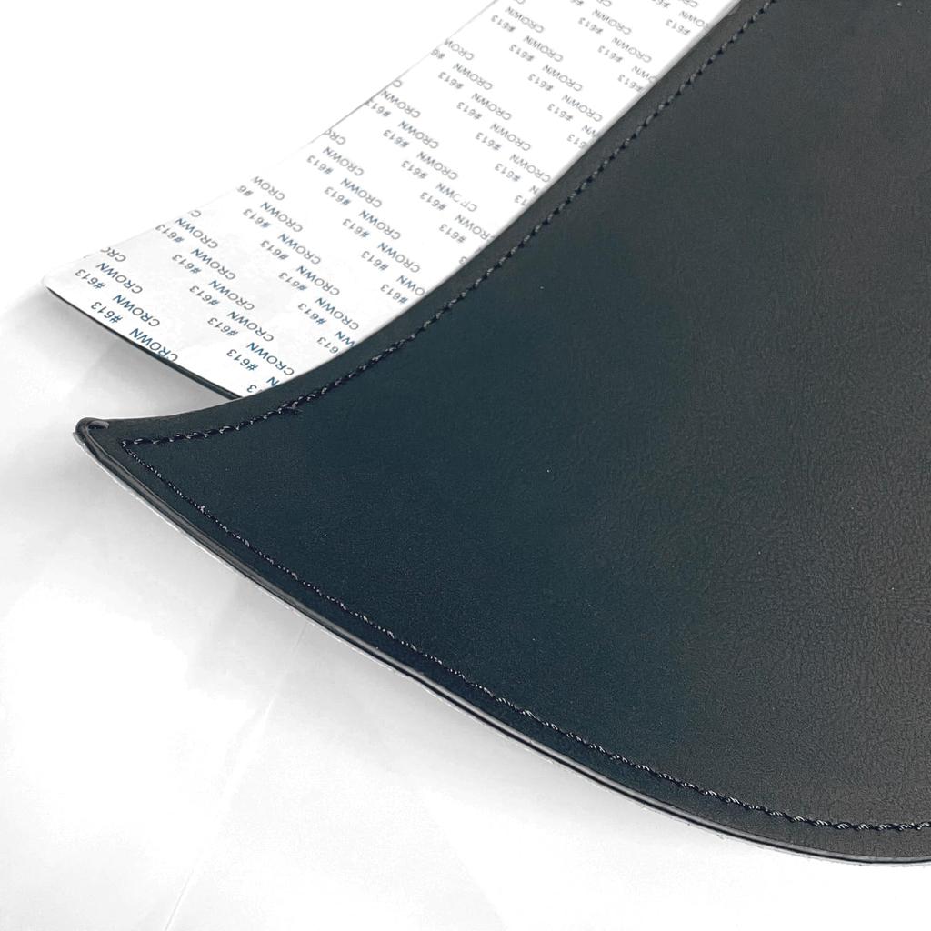CGP Front Kick Guards, Black PU Leather Foot Side Panel Guards for 40 Series Alphard and Vellfire, Door Protectors, 2-Piece Set (HN12-T13801B-KIC)