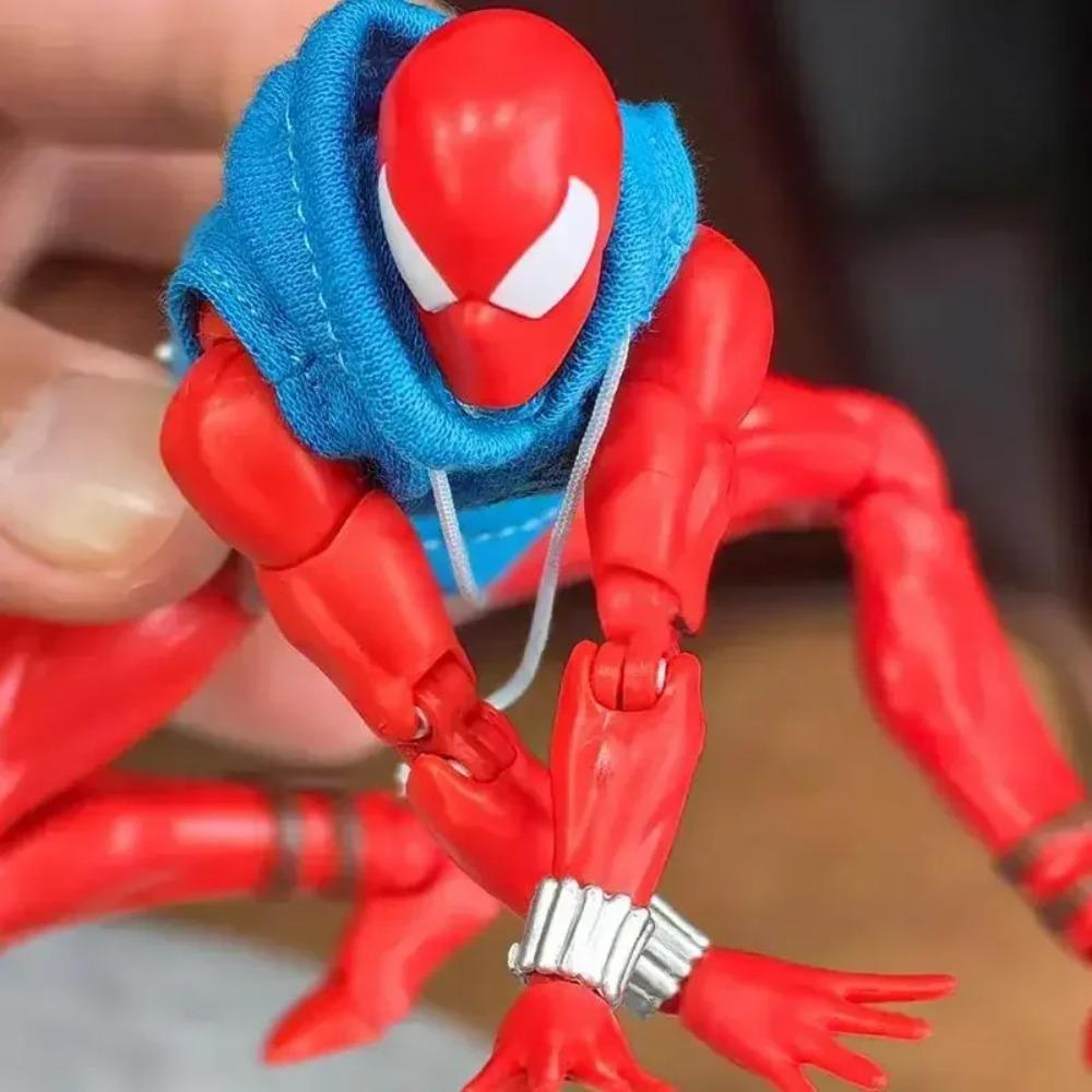 In Stock Ct Toys Scarlet Spider Spiderman Mafex 186 The Amazing Spider-Man Comic Version Anime Action Figure Custom Gifts Toy