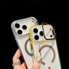 Lens Stand Holder Transparent For Magsafe Magnetic Case For iPhone 17 Pro Max Air 16 15 14 13 Gradient Wireless Charging Cover