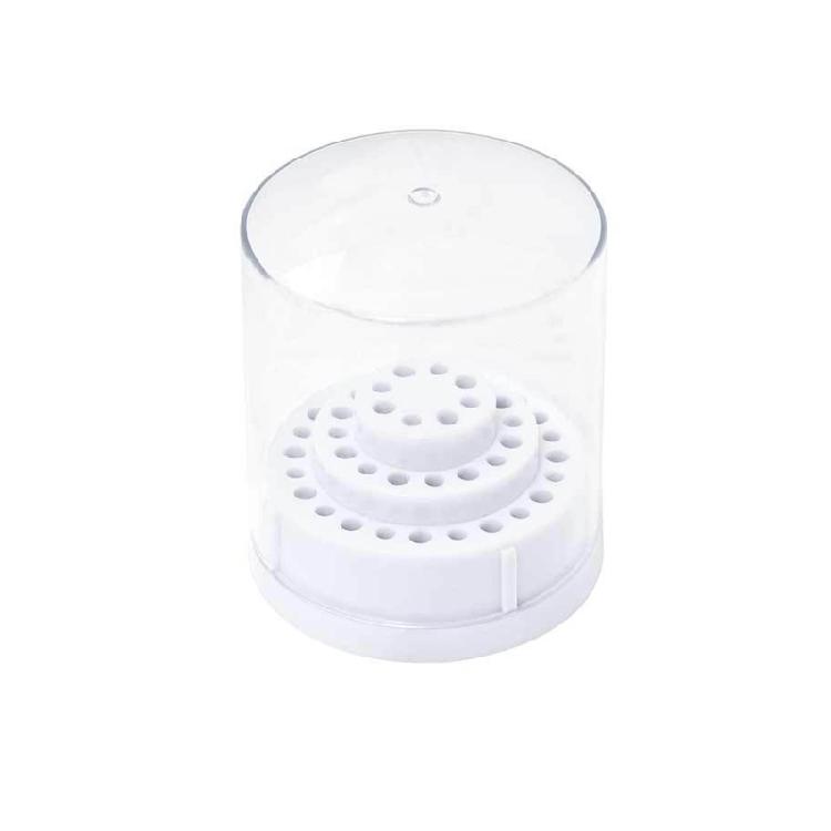 Sturdy ABS Nail Drill Bit Holder 48 Hole Organizer Box For Salon Professionals