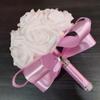 Romantic Bridal Wedding Bouquet Satin Artificial Rose Flower Rose Flower Bouquet  Bridal Wedding