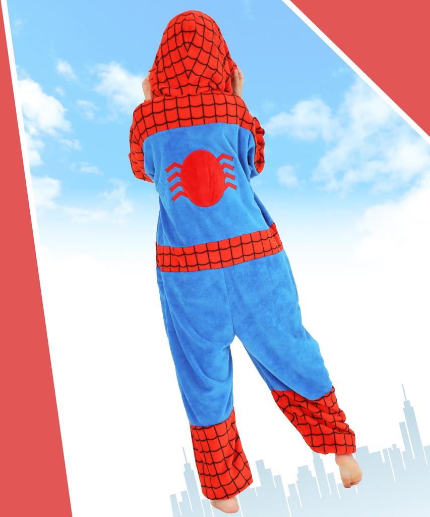[SAZAC] Character Fleece Kigurumi, One Size Fits All, Marvel Spider-Man