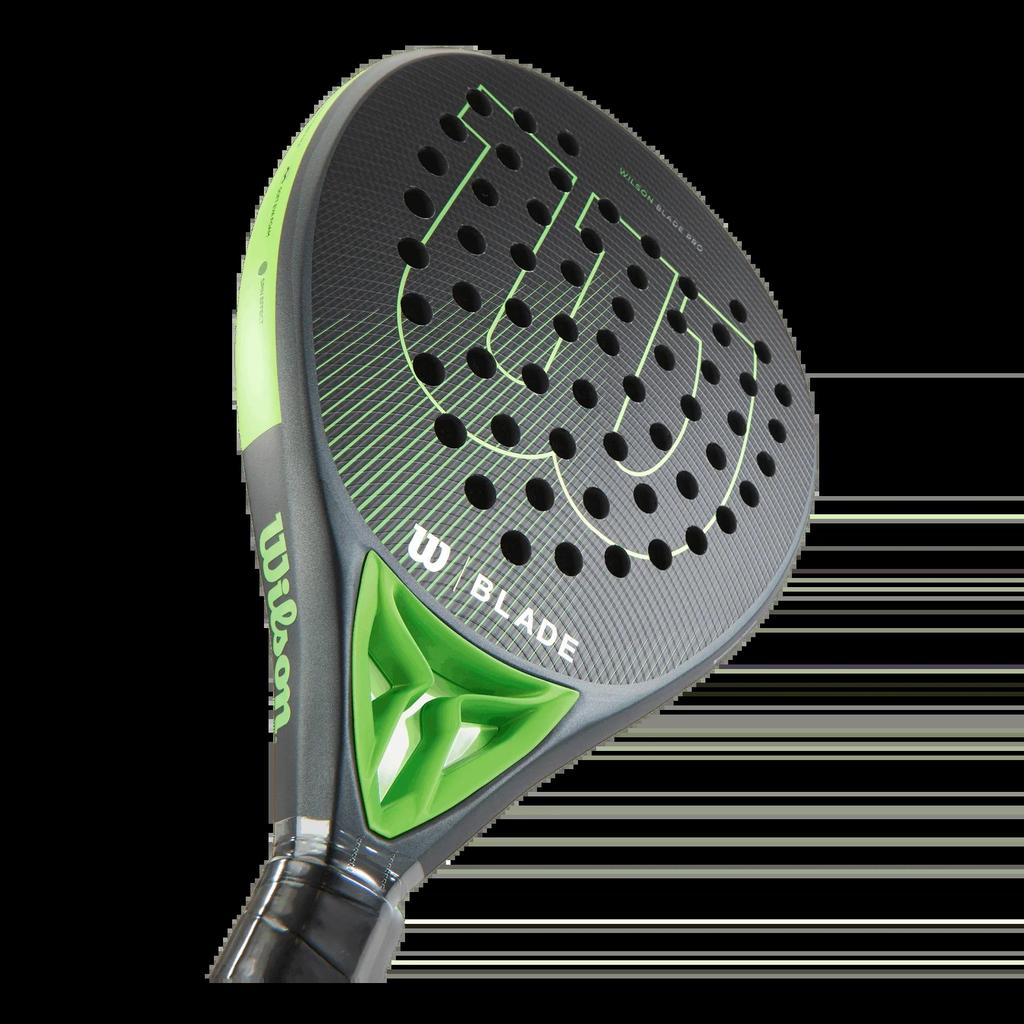 Wilson Blade Pro Padel V2 tennis racket carbon fiber black green