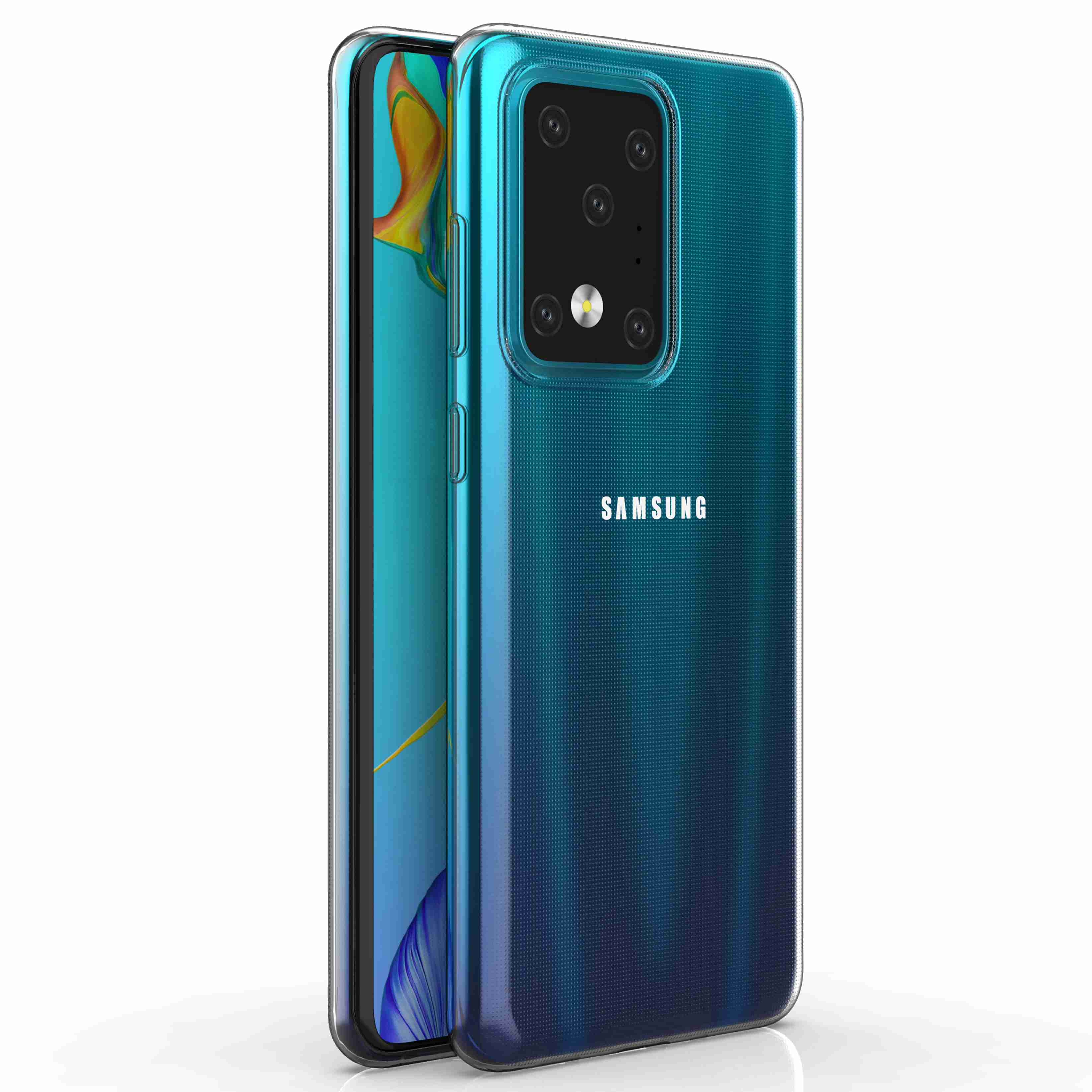 

For Samsung Galaxy S20 Ultra Anti-Yellowing Phone Back Cover Shell Soft TPU Ultra Thin Cell Phone Case A