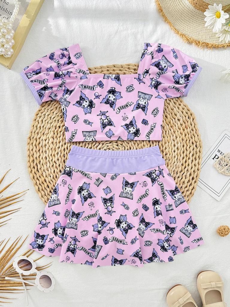 Girls' 2025 Quick-Drying One-Piece Swimsuit for Kids - New Style, Ideal for Hot Springs and Training