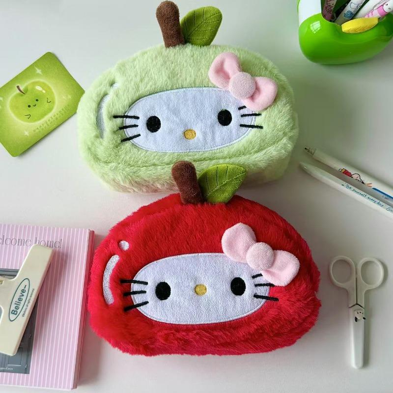 Miniso Cute Cartoon Pencil Case Kawaii Animation Design Cute Pencil Case Cosmetic Bag Stationery Storage Bag Lively Design Soft Texture