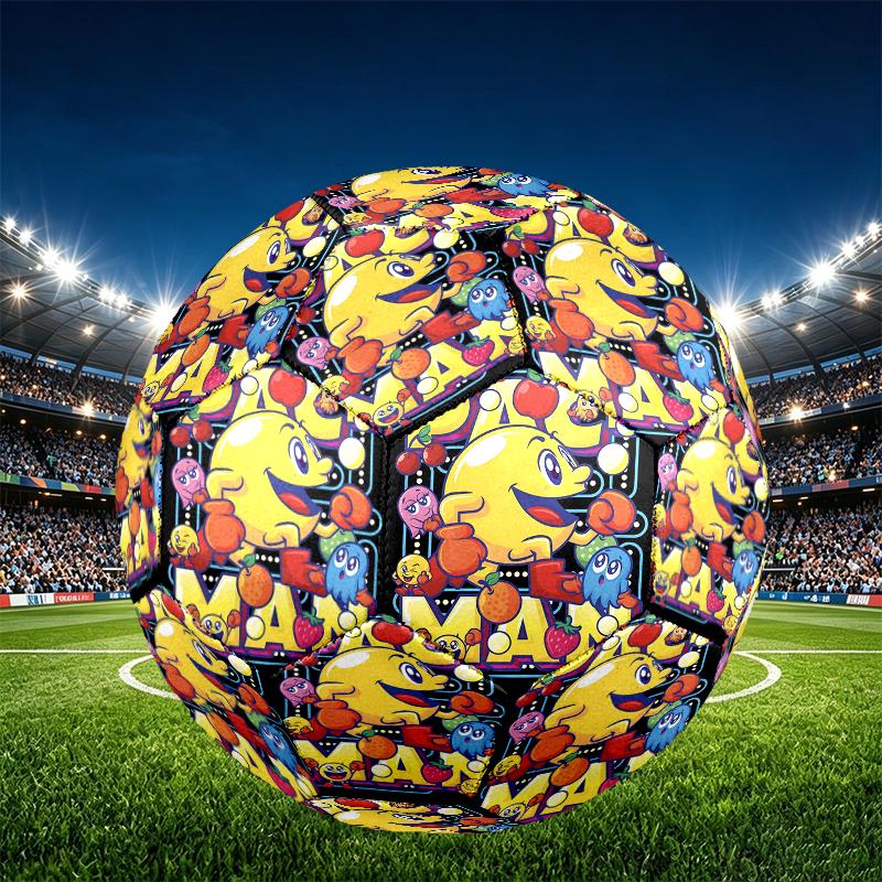 Game MAN Print Size 5 Soccer Ball, PU Wear Resistant Football for Match Training and Daily Practice, Birthday Gift for Soccer Fans