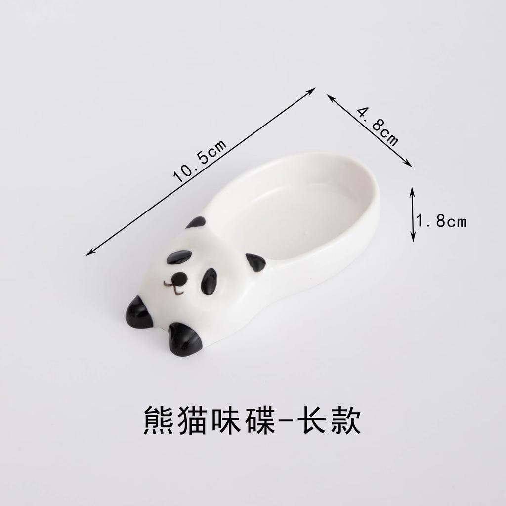 Ins Cute Ceramic Taste Plate, Creative Puppy Shape Dipping Plate, Household Chopstick Holder, Chopstick Holder, Seasoning, Soy Sauce Plate