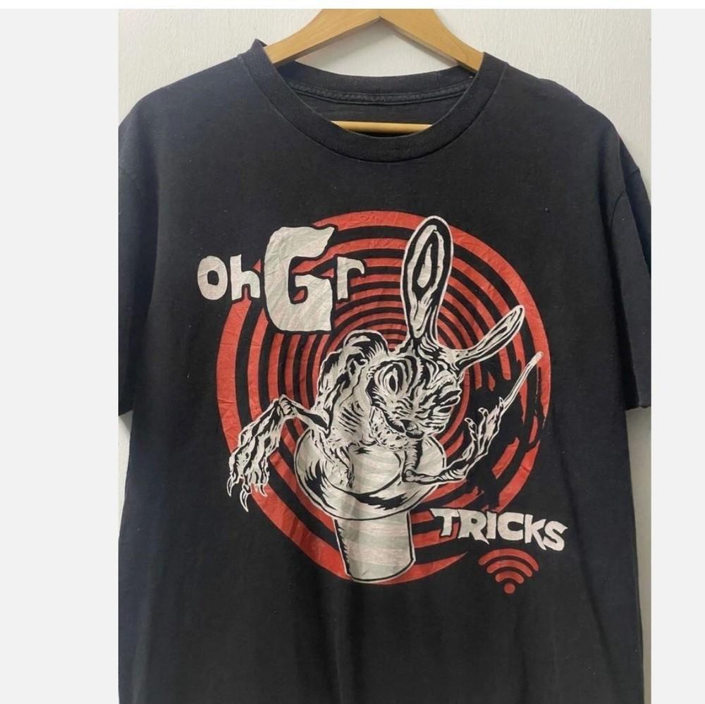 Футболка OhGr band с большим логотипом, унисекс, черная, хлопковая, все размеры 4XL