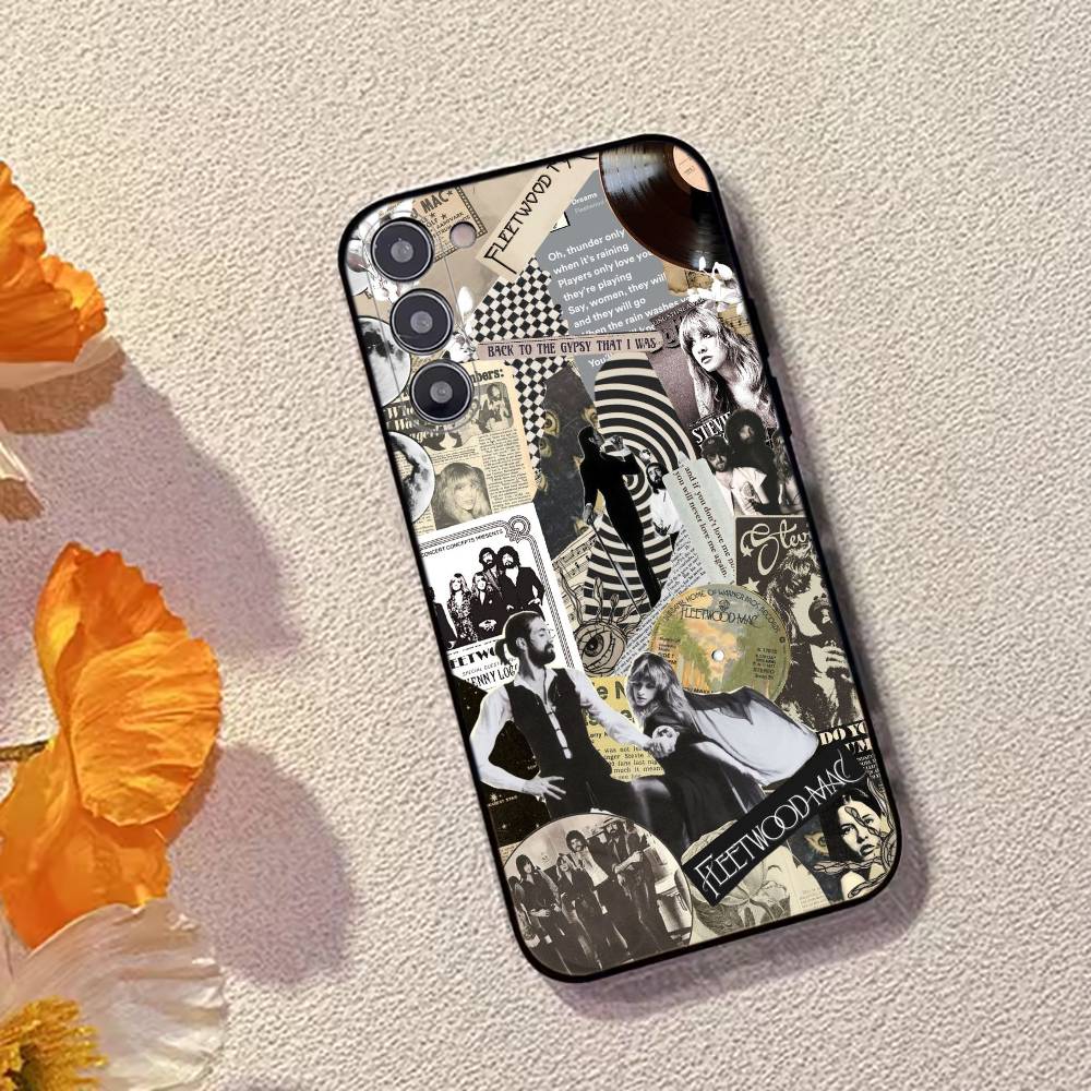 Band F-Fleetwood Mac Phone Case Black Silicone Soft For Samsung Galaxy A73,A72,A71,A70,A53,A52,A51