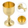 Antirust Brass Wine Glass Tumbler Cup for Party Bar and Home Vintage Style with Smooth Edge for Comfortable Use 15ml 30ml