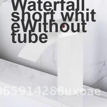 Black Copper Core Waterfall Faucet for Wash Basin Bathroom Toilet Modern Stainless Steel Hot And Cold Mixed Basin Tap