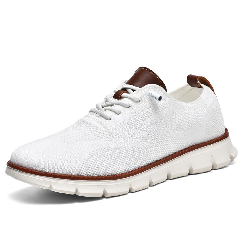 Men's shoes Men's flying woven sneakers Breathable casual comfortable men's sneakers lightweight vulcanized men's shoes for men