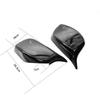 2PCS Rear Wing Mirror Cover Caps For BMW 5 Series E60 E61 E63 E64 03-07 Gloss Black