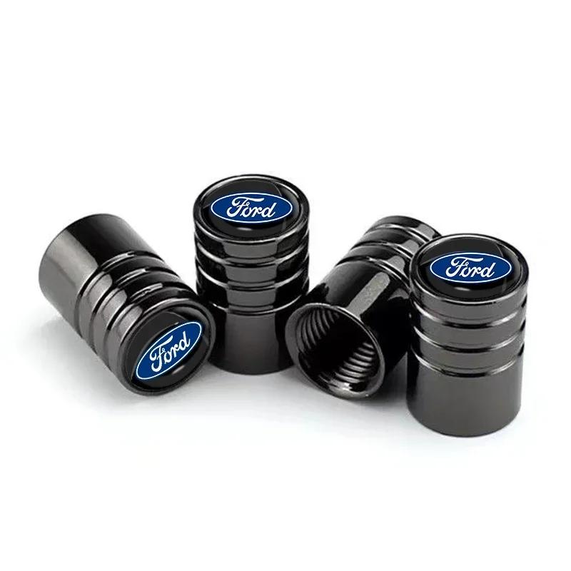 

Car Sticker 2026 Ford New 2025 Hot 4Pcs Metal Car Wheel Tire Valve Caps Tyre Rim Stem Covers For Ford Escape Kuga Mondeo Ecospor