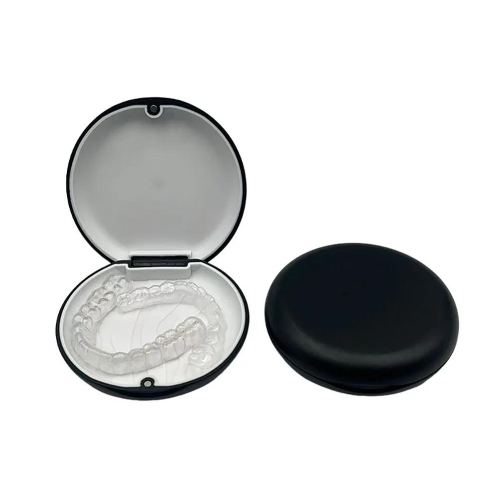 Magnetic Invisible Braces Storage Box Waterproof with Mirror False Teeth Container Large Capacity Orthodontic Retainer Case