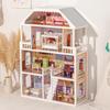 Nordic Princess Wooden Dollhouse - Large Villa for Children's Pretend Play