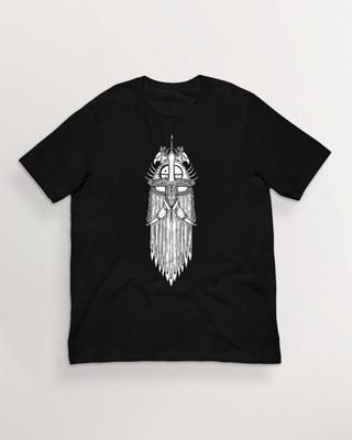 Face of Tyr Shirt| Norse Mythology Viking Art T-Shirt | 100% Cotton Unisex Pagan Tee | HUMAN MADE, No Ai