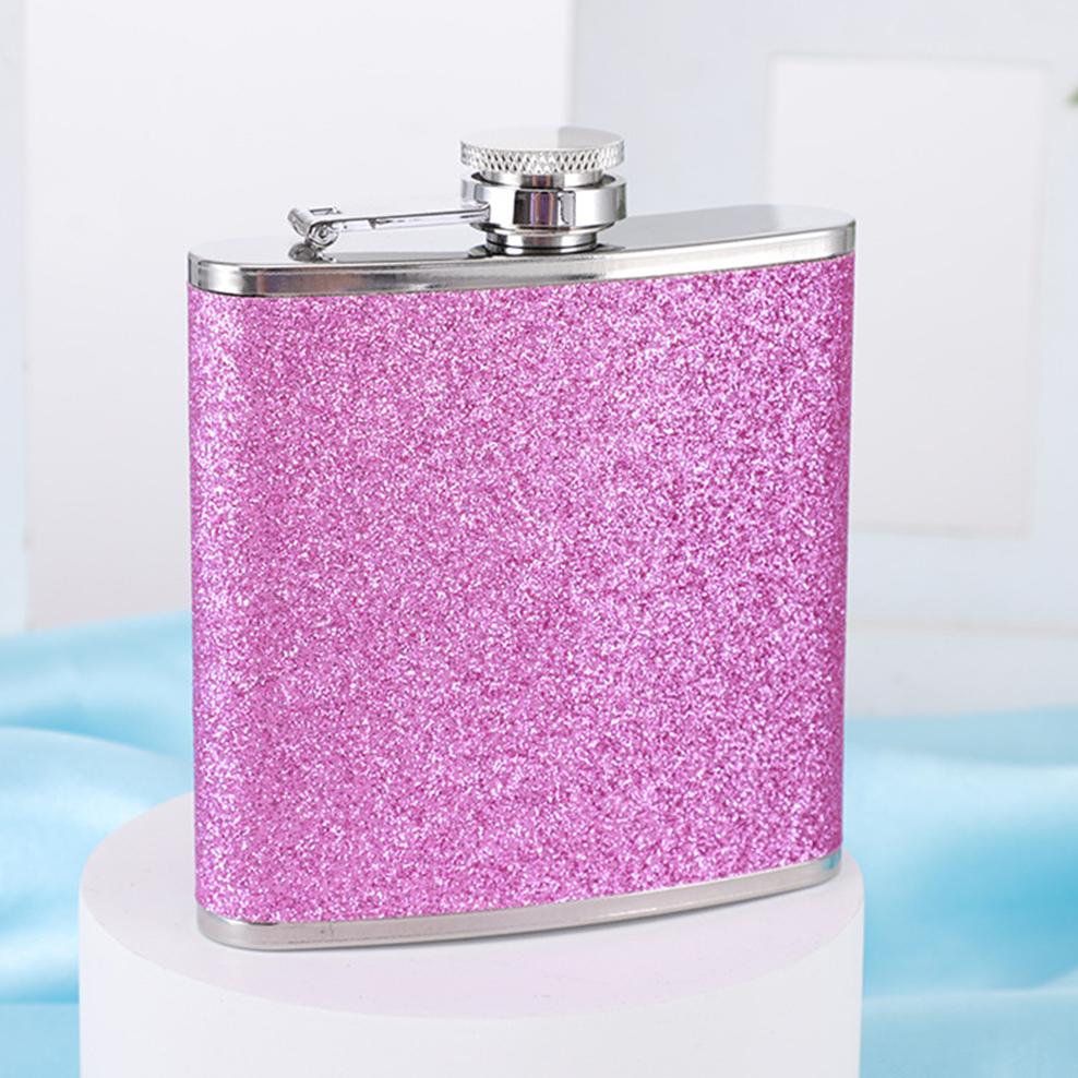 8oz Stainless Steel Hip Flask, Outdoor Portable Flat Flagon, European Style Men Women's Small Wine Bottle,  Liquor Jug,