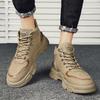 High-top autumn new wind outdoor mountaineering winter velvet cotton shoes labor insurance Martin boots