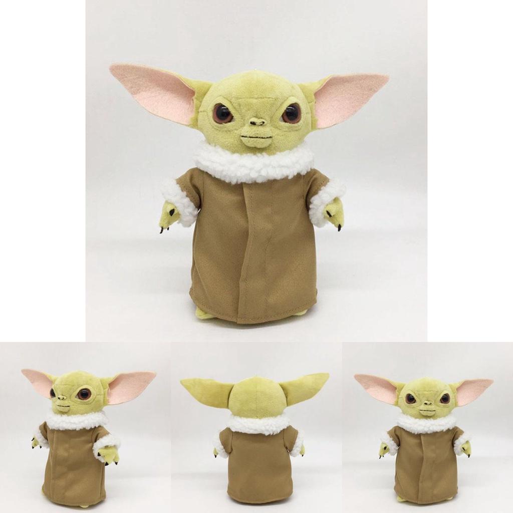 Adorable 25cm Baby Yoda Plush Doll From The Mandalorian With Removable Clothes