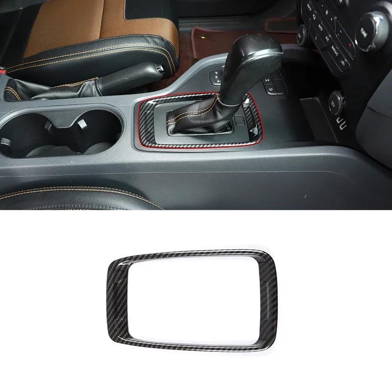 ABS Carbon Car Gear Shift Frame Panel Trim Decorate Cover Accessories For Ford Ranger Everest 2015 2016 2017 2018