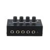 Audio HA400 4 Channel Headphone Amplifier Stereo Audio Amp 12V Power Adapter