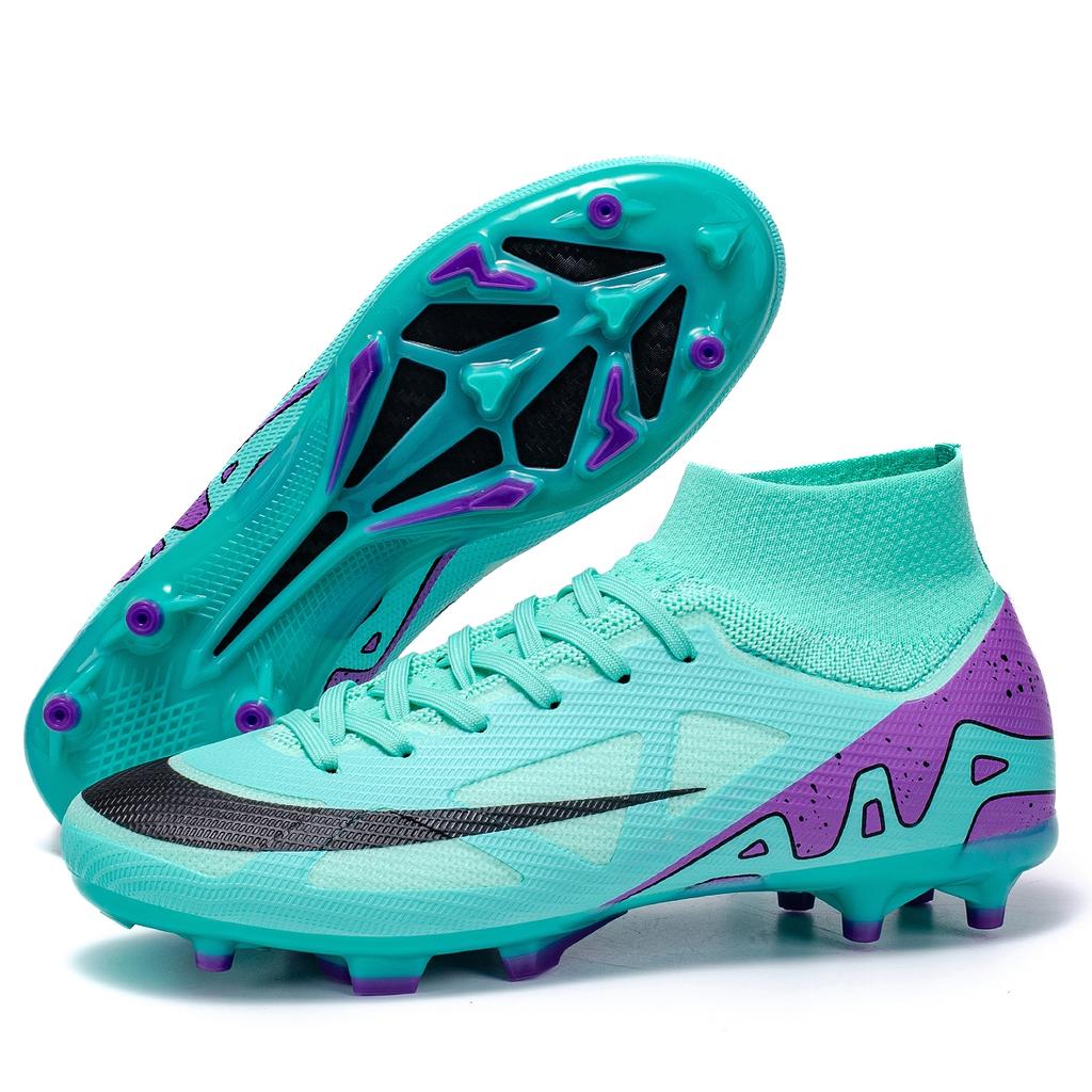 New Men High-top Non-Slip Soccer Shoes Futsal Football Boots Grass Cleats Sneakers High-quality Match Indoor Hot-selling Outdoor