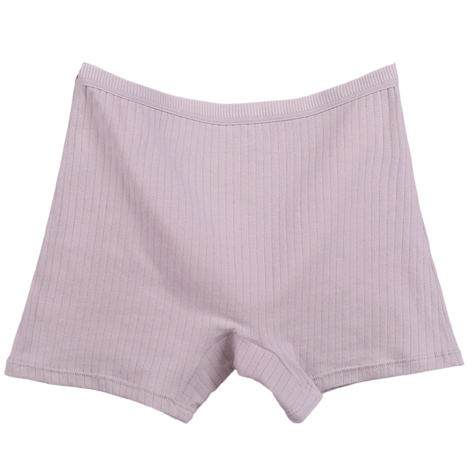 

Women s Ribbed High Waist Boxer Briefs Plus Size Comfortable Soft Stretch Underwear Seamless Design Breathable Fabric Elastic Waistband XXXXXXL
