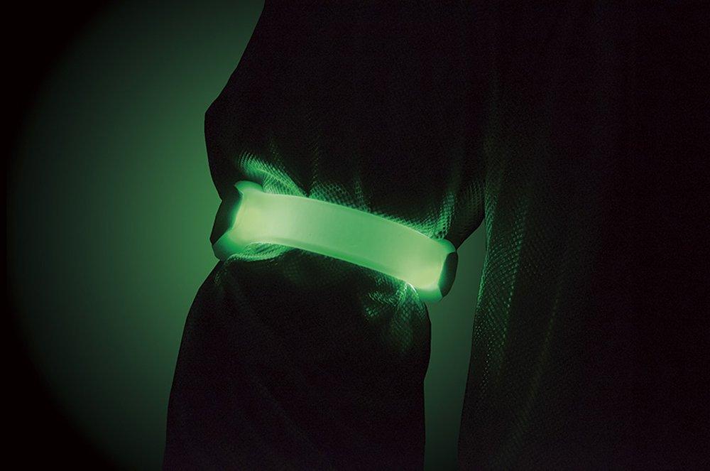 GENTOS AX-820GR Green LED Safety Band with Flashing Function, ANSI Compliant