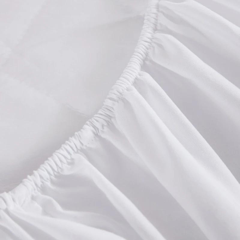 100% Waterproof Mattress Protector Solid Color Quilted Elastic Fitted Sheets with Deep Pocket Single Double Size Mattress Cover