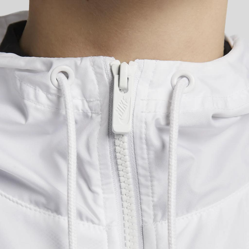 Nike Sportswear Essential Repel Solid Color Hooded Zip-Up Casual Long-Sleeve Jacket Unisex Outerwear White DM6179-100