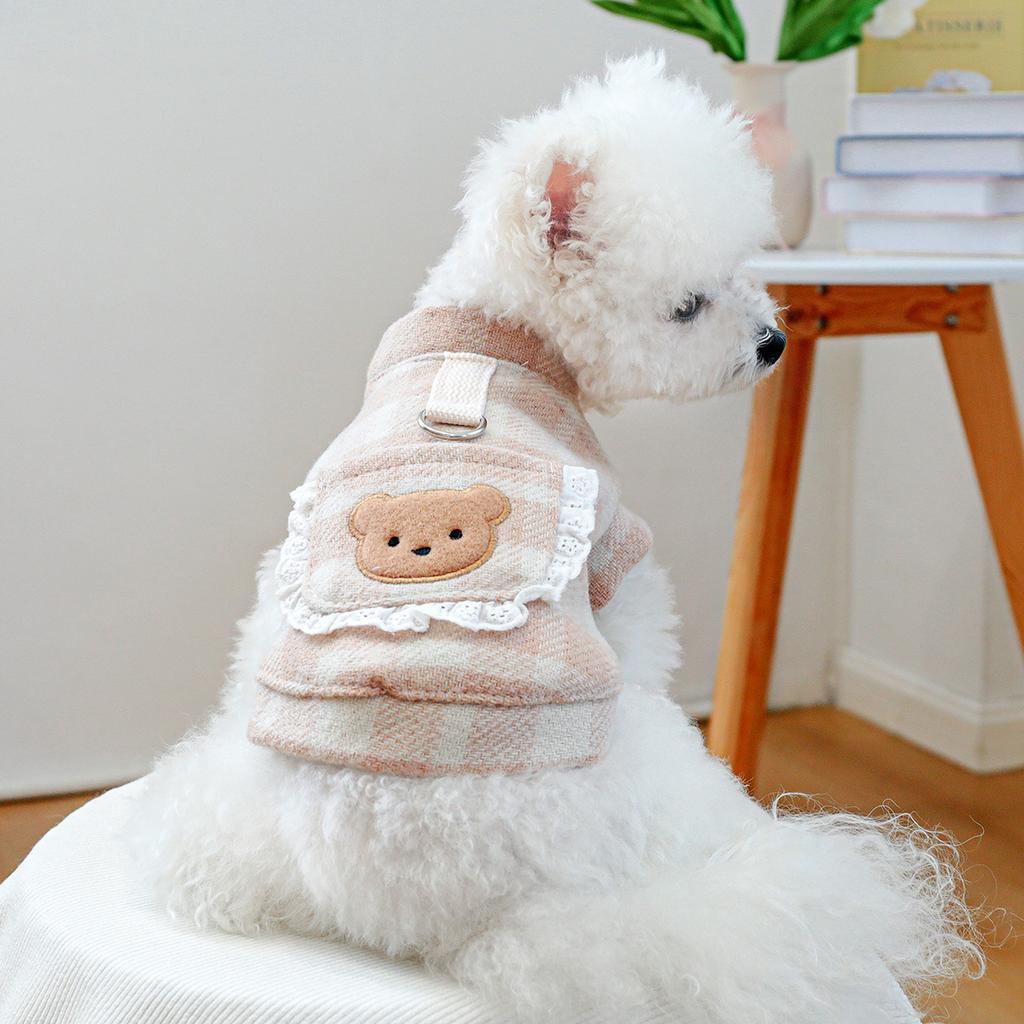 Pet circle, dog small dog clothes, cat clothing, autumn and winter Valentine's Day love collection