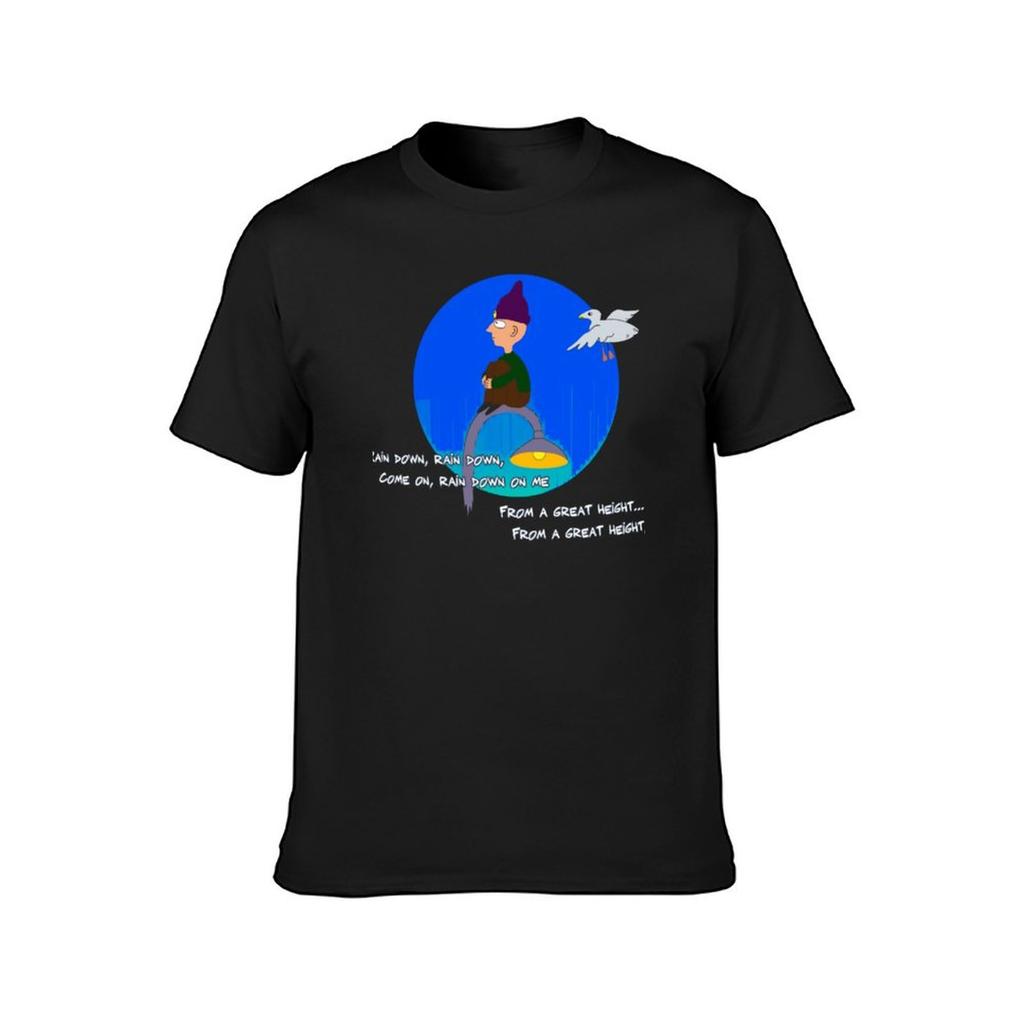 Paranoid android lyric T-Shirt summer tops hippie clothes mens graphic t-shirts hip hop