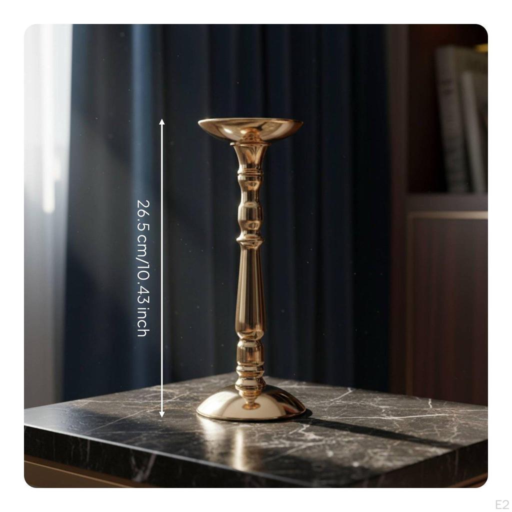 Roman Column Candle Stand Decorative Centerpiece Holder Iron Candlestick