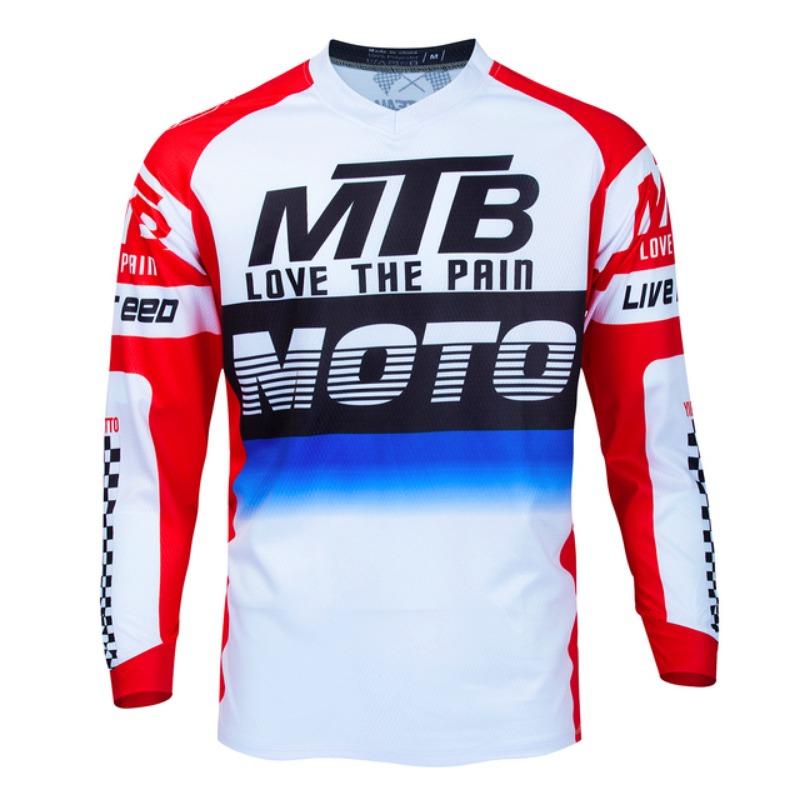 Motocross-Shirt Langarm-Downhill-Trikot Offroad-Fahrrad-Renn-T-Shirt Quick Dry Radfahren Enduro Polera Mtb Racing Jersey