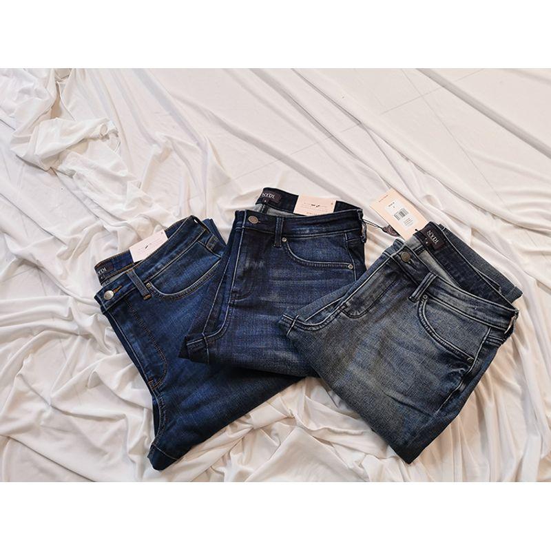 2 Pieces 10% Off Export USA Plus Size NY Family Ami Series Ankle Tight High Waist Stretch Pencil Feet Denim (Ankle-Length Pants)