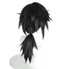 Anime Wig Tomioka Yoshiyuki High-temperature Silk Cosplay Natural Black Thick Fluffy Lightweight