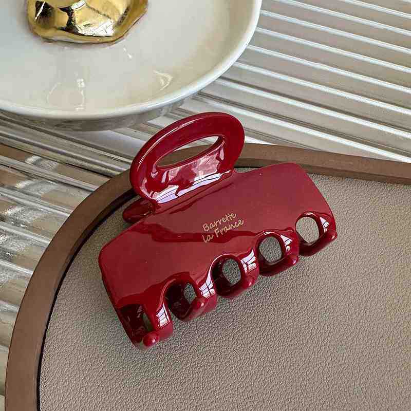 Vintage Acetate Hair Claw Medium Size Rectangle Dragon Shark Clip Hair Clamps Grab Women Hair Accessories Hair Clips