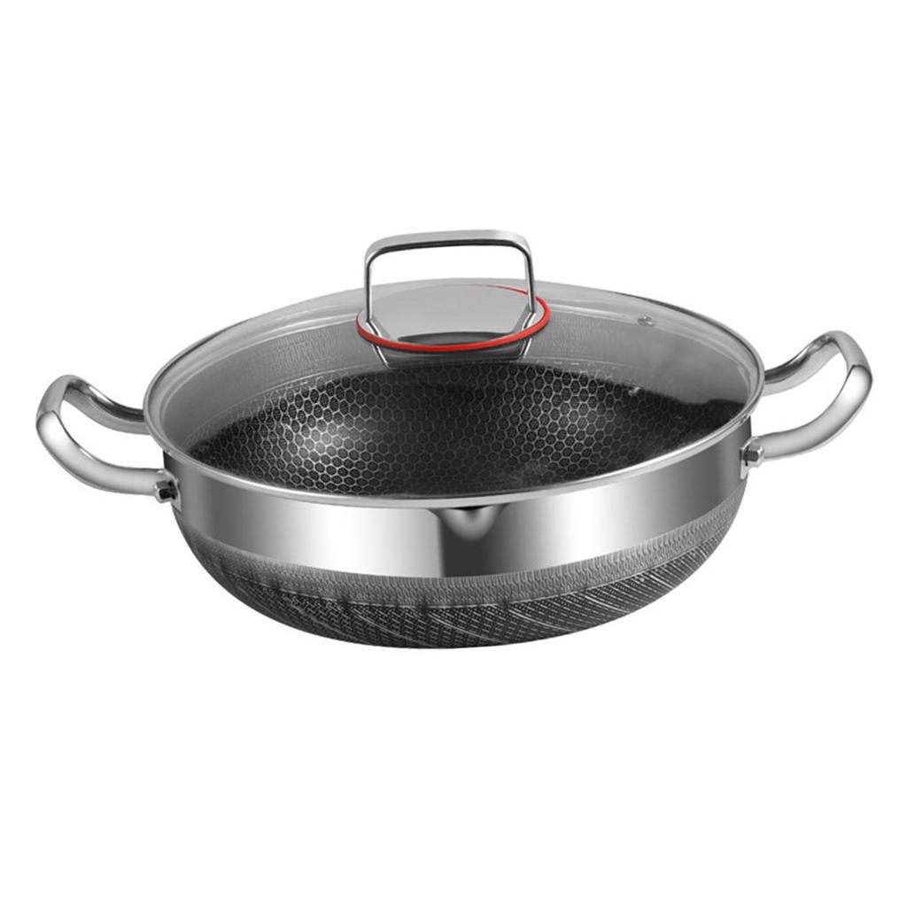Stainless Steel Cooking Pot with Handles for Induction Cooktop