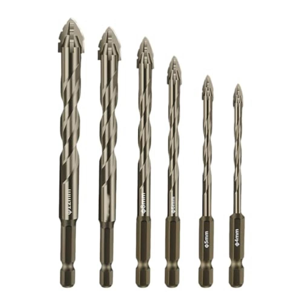 Hex Shank Drill Bits 10 Mm Alloy Steel Drill Bits Chip Clearance Capability Home Improvement For Drills And Screwdrivers
