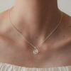 Spiral Chain Mini Necklace - Silver