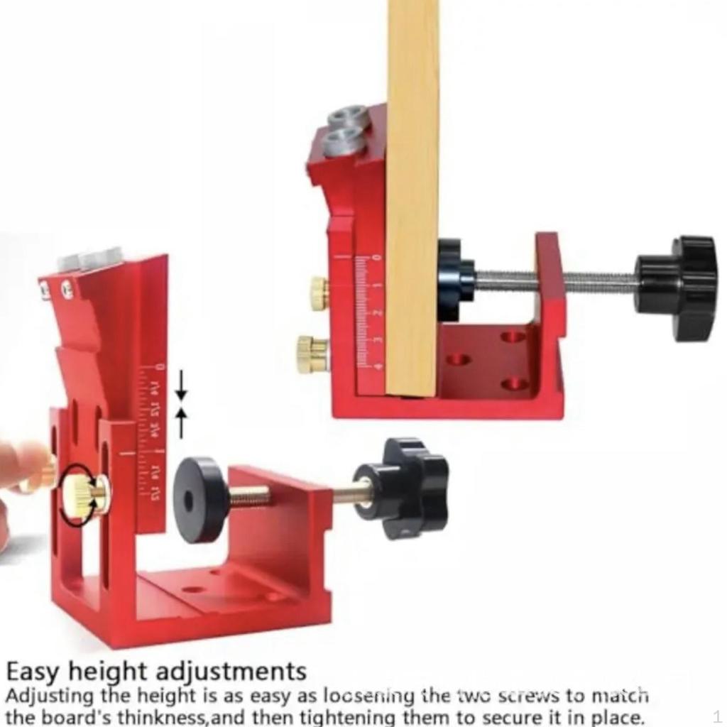 Boring Positioner Dowel Jig Aluminum Alloy Multifunctional for Accurate