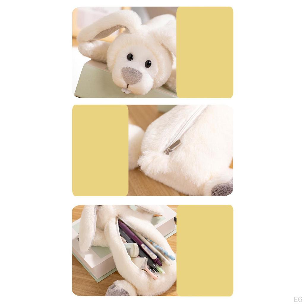 Plush Animal Pencil Case Animals Stationery Bag Supplies Creative Cosmetic Cartoon