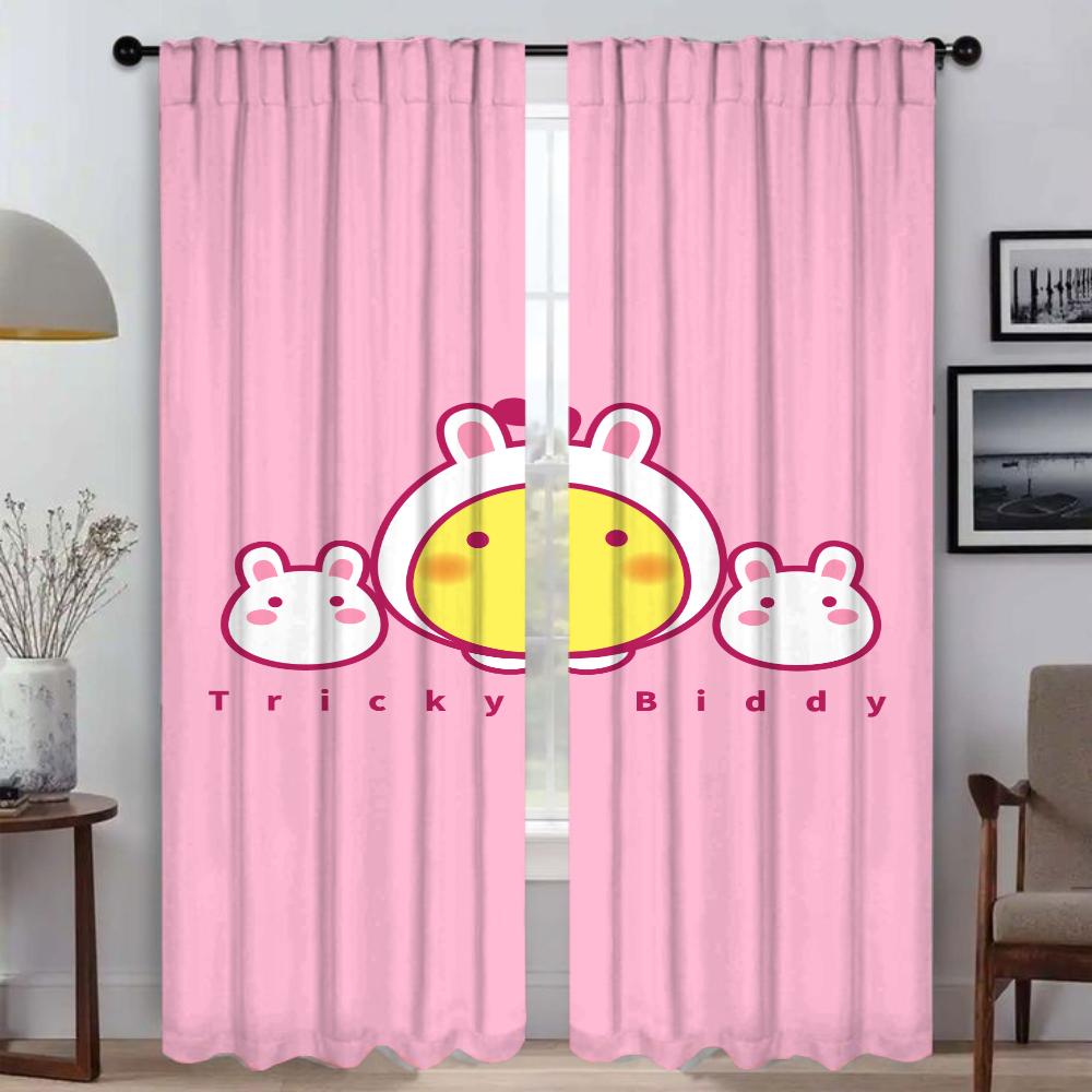 Shades Home Interior Curtains for Living Room Curtain Tulle for Bedroom Halloween Decoration Anti-mosquito Curtains 2 Pieces