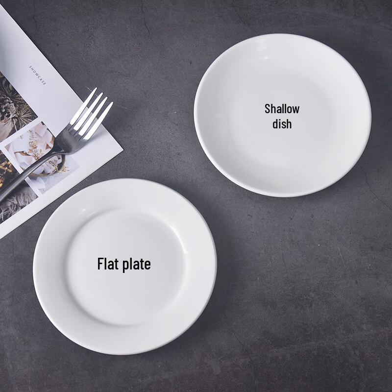 Pure White Ceramic Steak Plate