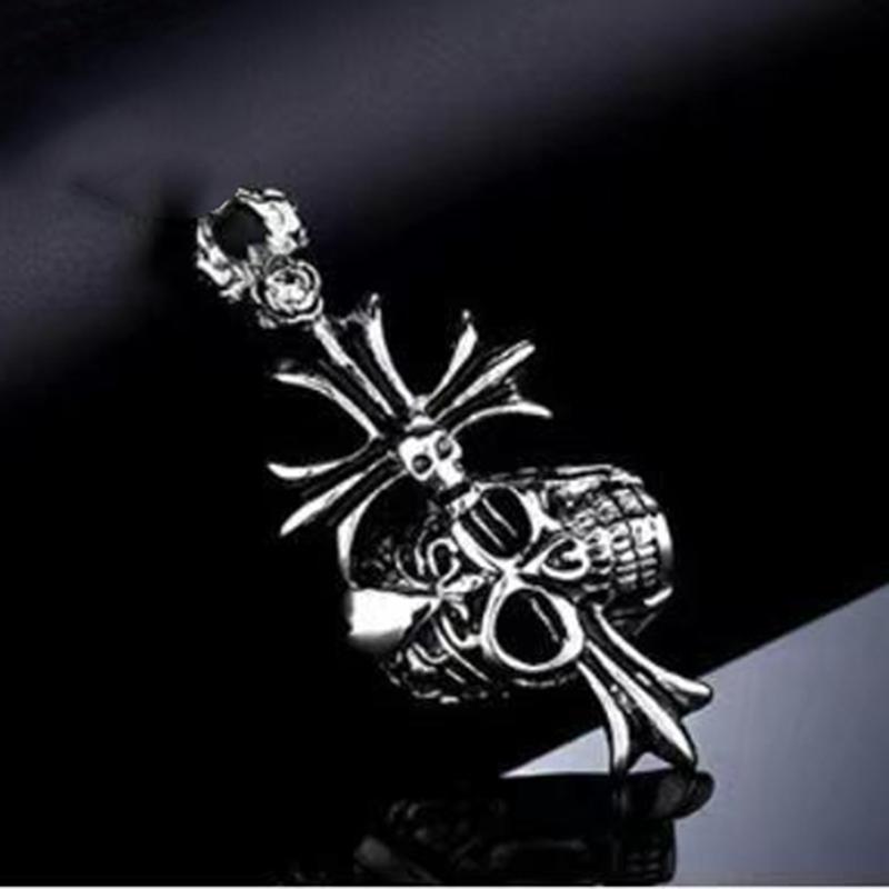 Skull Pendant Cross Necklace Pendant Men's Necklace Women's Necklace