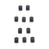 10PCS 1A 30V Black Latching On Off Mini- Push Button Switch Copper Switch For Electric Torch Self Locking