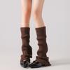 Sweet Women's Foot Cover Y2K Middle Tube Socks Simple Women Knitted Leg Warmers  JK Uniform