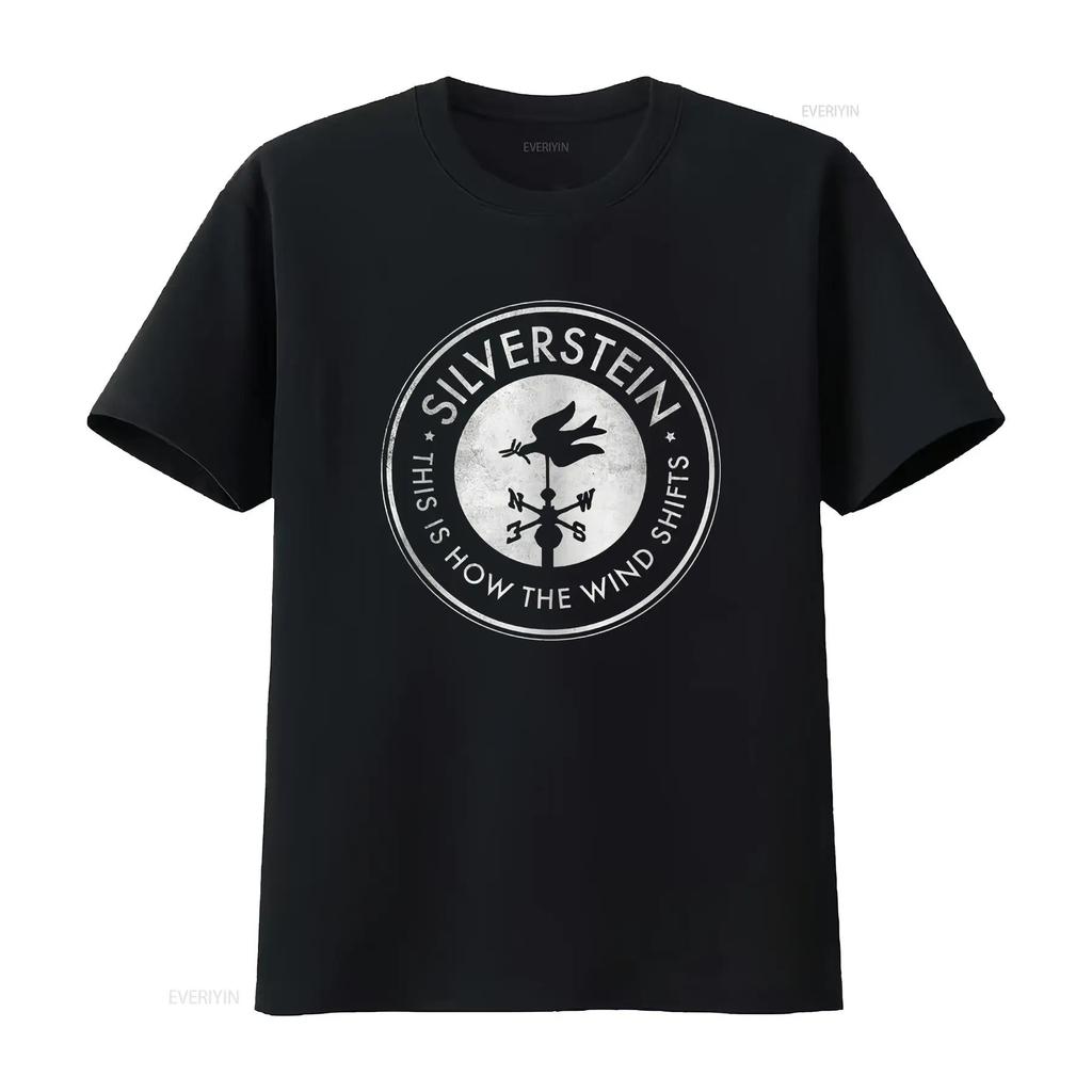 Silverstein Canadian Rock Band This How The Wind Shifts T Shirt S 2xl Vintage Washed Casual Soft Versatile Stretched Streetwear